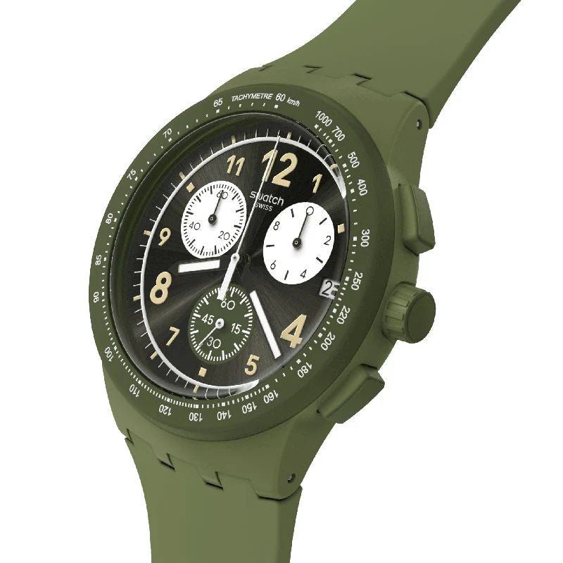 Swatch NOTHING BASIC ABOUT GREEN Men's Watch | SUSG406 | Time Watch Specialists