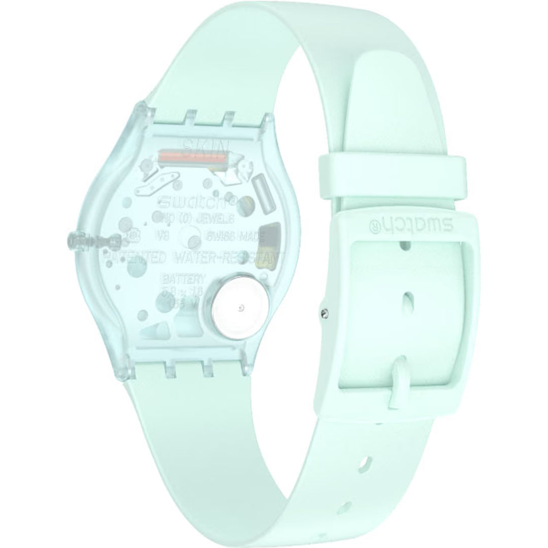 Swatch Sweet Mint Green Dial and Rubber Strap Women's Watch | SS08G100-S14