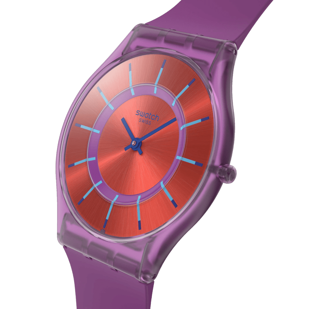 Swatch Sweet Strawberry Dream Skin Pink & Pink Rubber 34mm Women's Watch | SS08V108 | TIME Watches