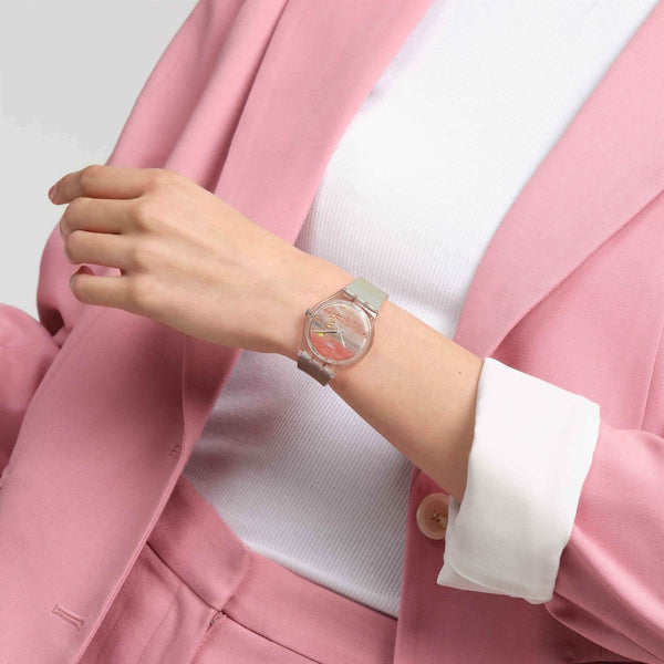 Swatch - Turner's Scarlet Sunset Unisex Watch | SO28Z700