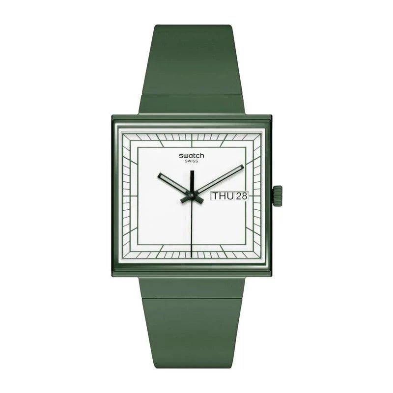 Swatch WHAT IF…GREEN? BIOCERAMIC Unisex Watch | SO34G700 | Time Watch Specialists