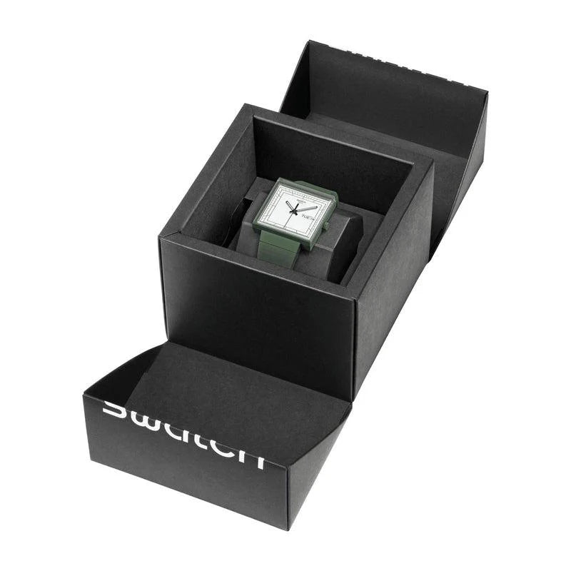 Swatch WHAT IF…GREEN? BIOCERAMIC Unisex Watch | SO34G700 | Time Watch Specialists