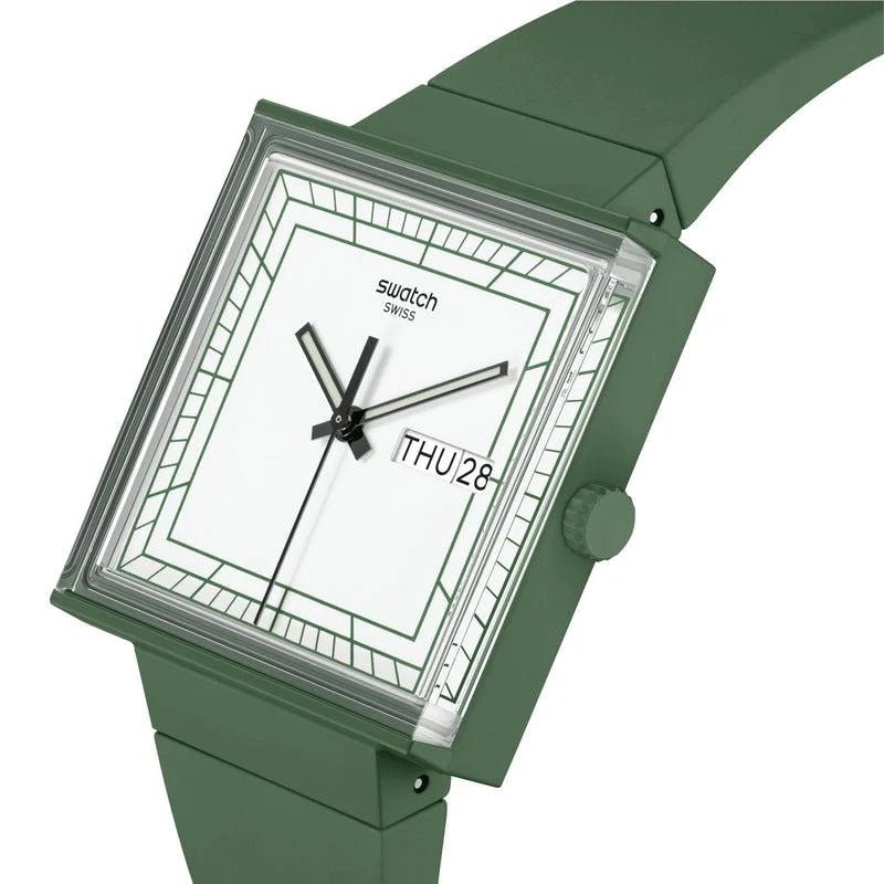 Swatch WHAT IF…GREEN? BIOCERAMIC Unisex Watch | SO34G700 | Time Watch Specialists