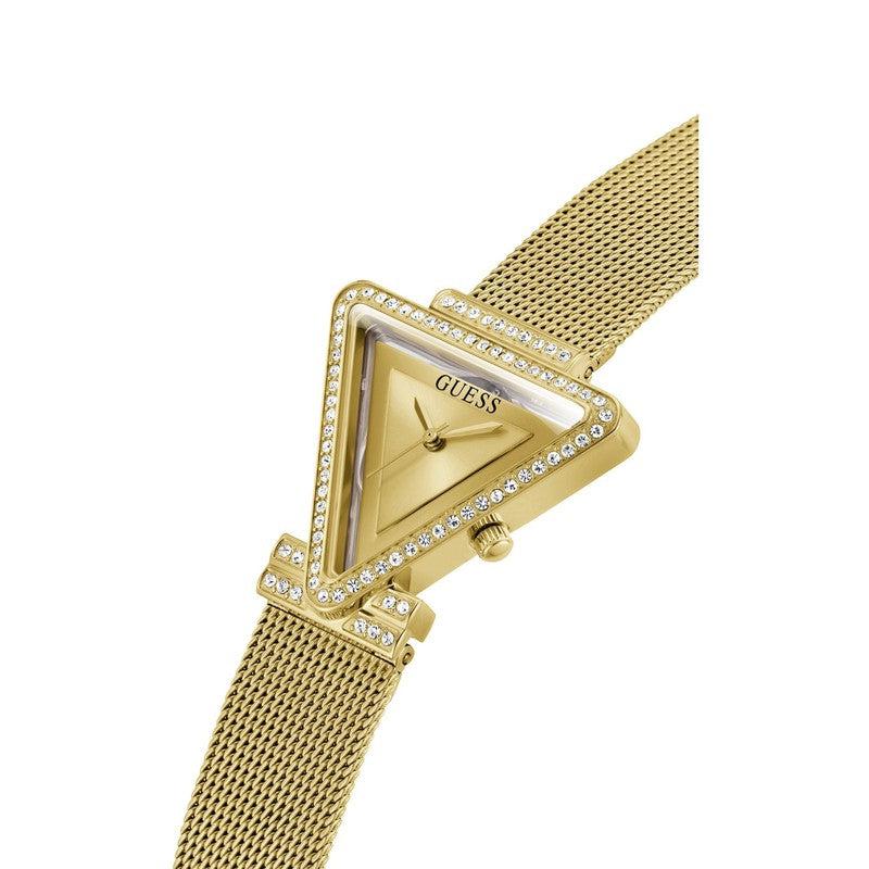 Guess Gold Tone Triangle Women's Watch | GW0508L2
