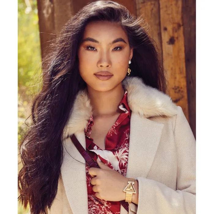 Guess Gold Tone Triangle Women's Watch | GW0508L2