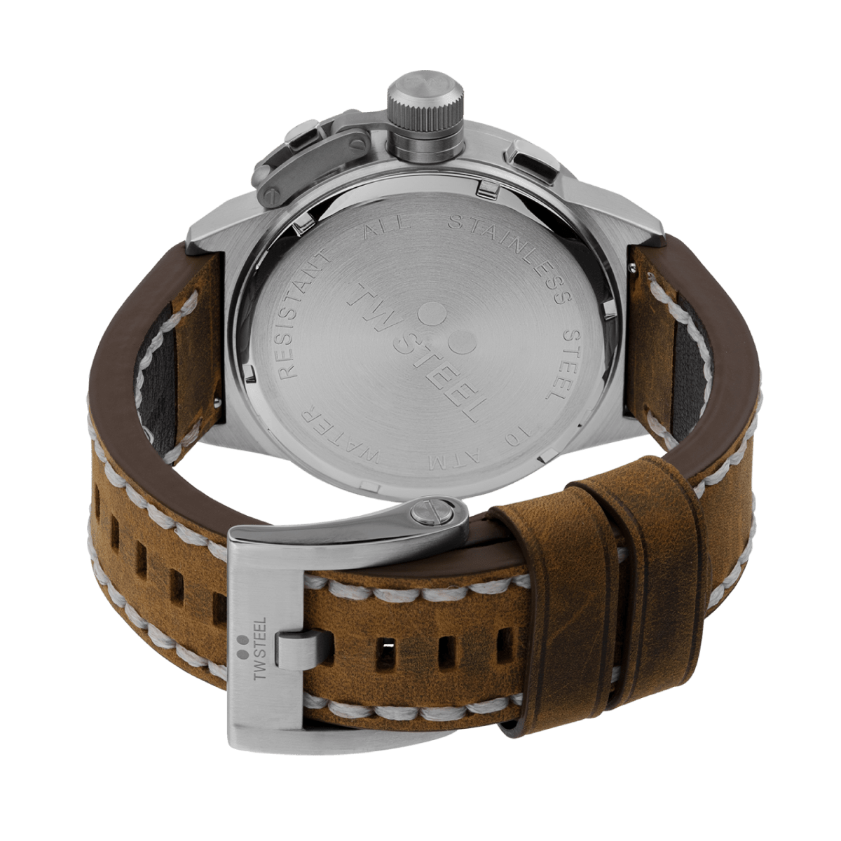 TW Steel Canteen Blue Dial and Brown Leather Strap 45mm Men's Watch | CS106 | TIME Watches