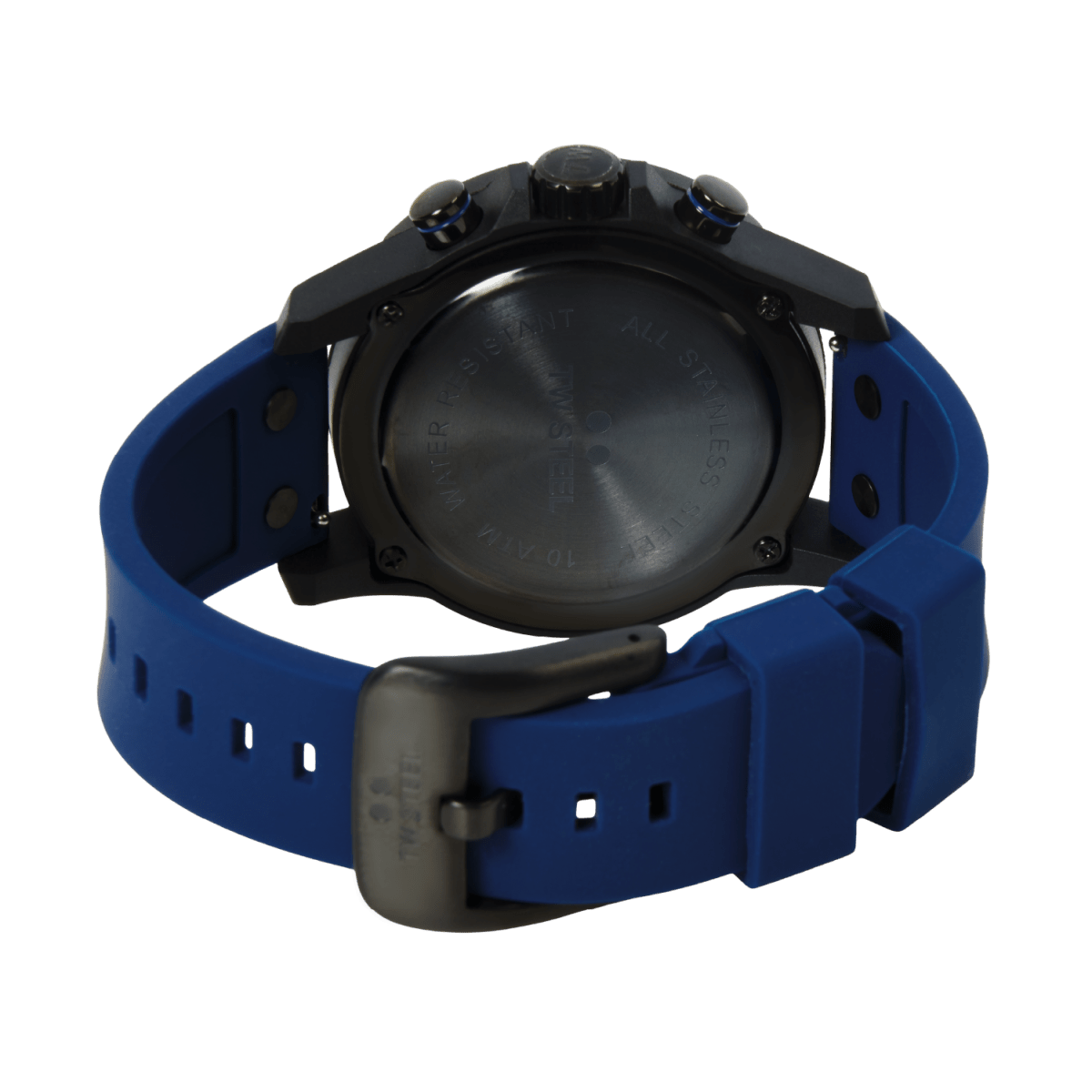 TW Steel Carbon Black Dial and Dark Blue Rubber Strap 44mm Men's Watch | CA5 | TIME Watches