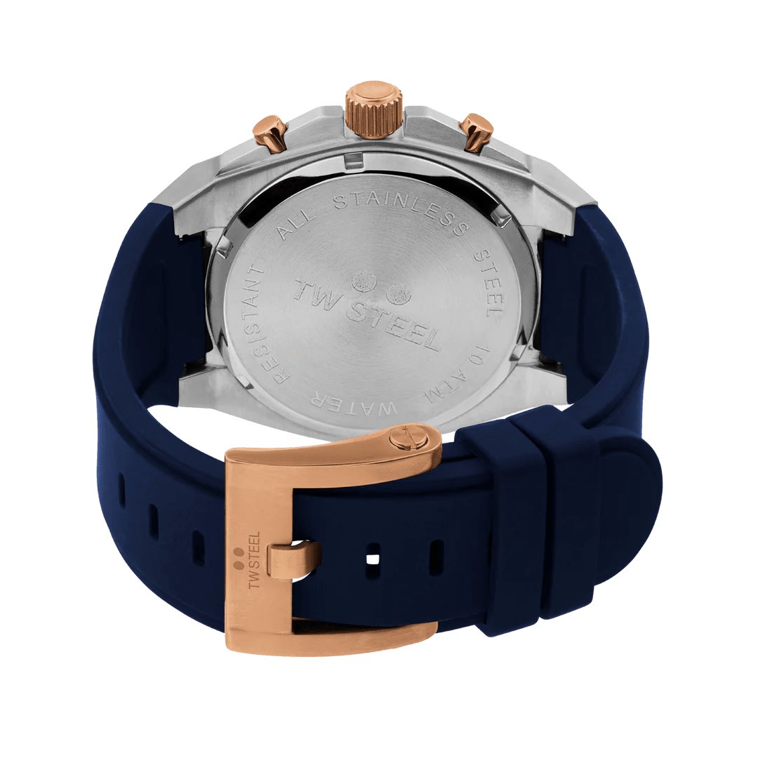 TW Steel Ceo Tech Blue Dial and Blue Rubber Strap 44mm Limited Edition Men's Watch | CE4105 | TIME Watches