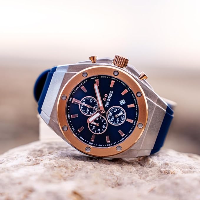 TW Steel Ceo Tech Blue Dial and Blue Rubber Strap 44mm Limited Edition Men's Watch | CE4105 | TIME Watches