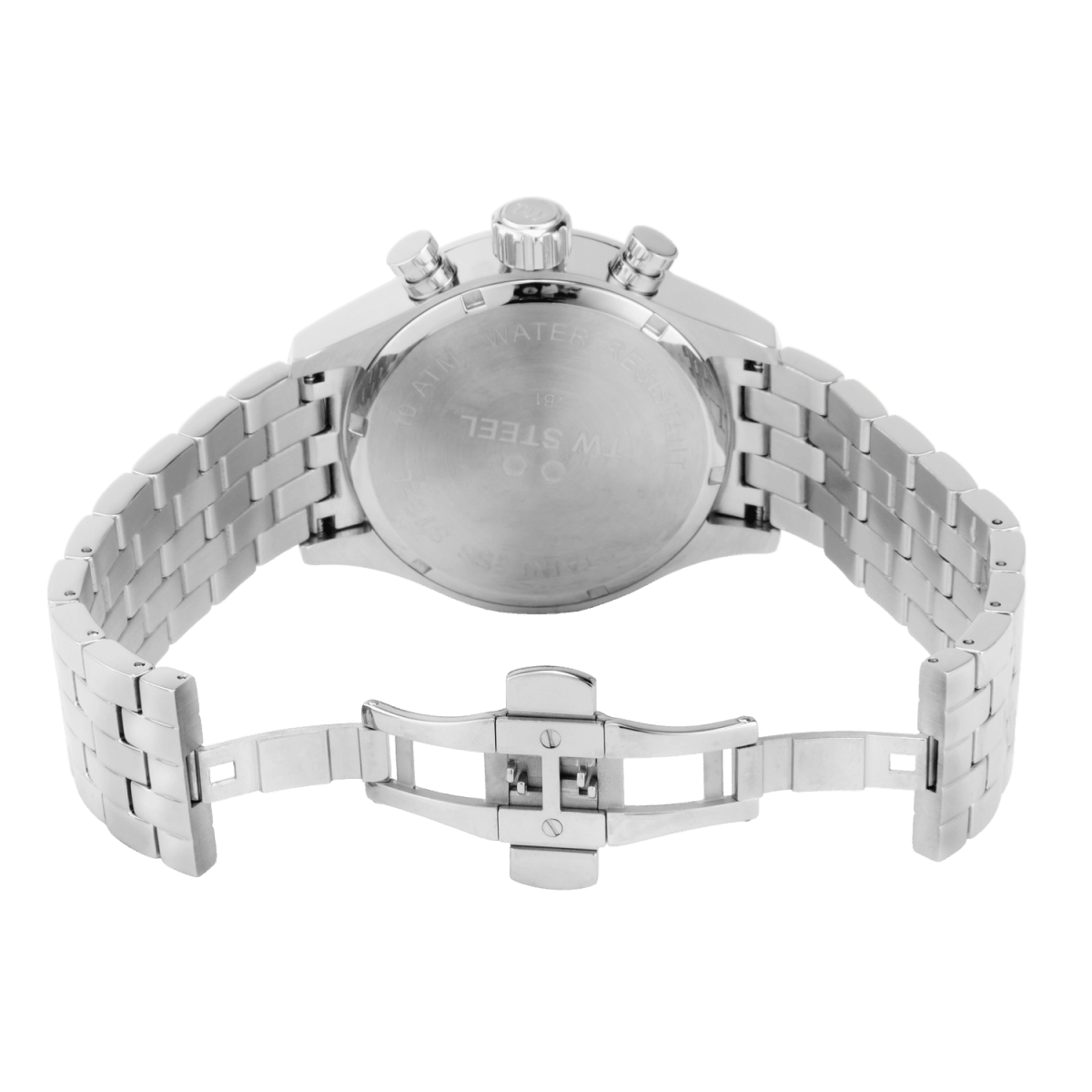 TW Steel Volante Black Dial and Silver Steel Bracelet Strap 45mm Men's Watch | VB2 | TIME Watches