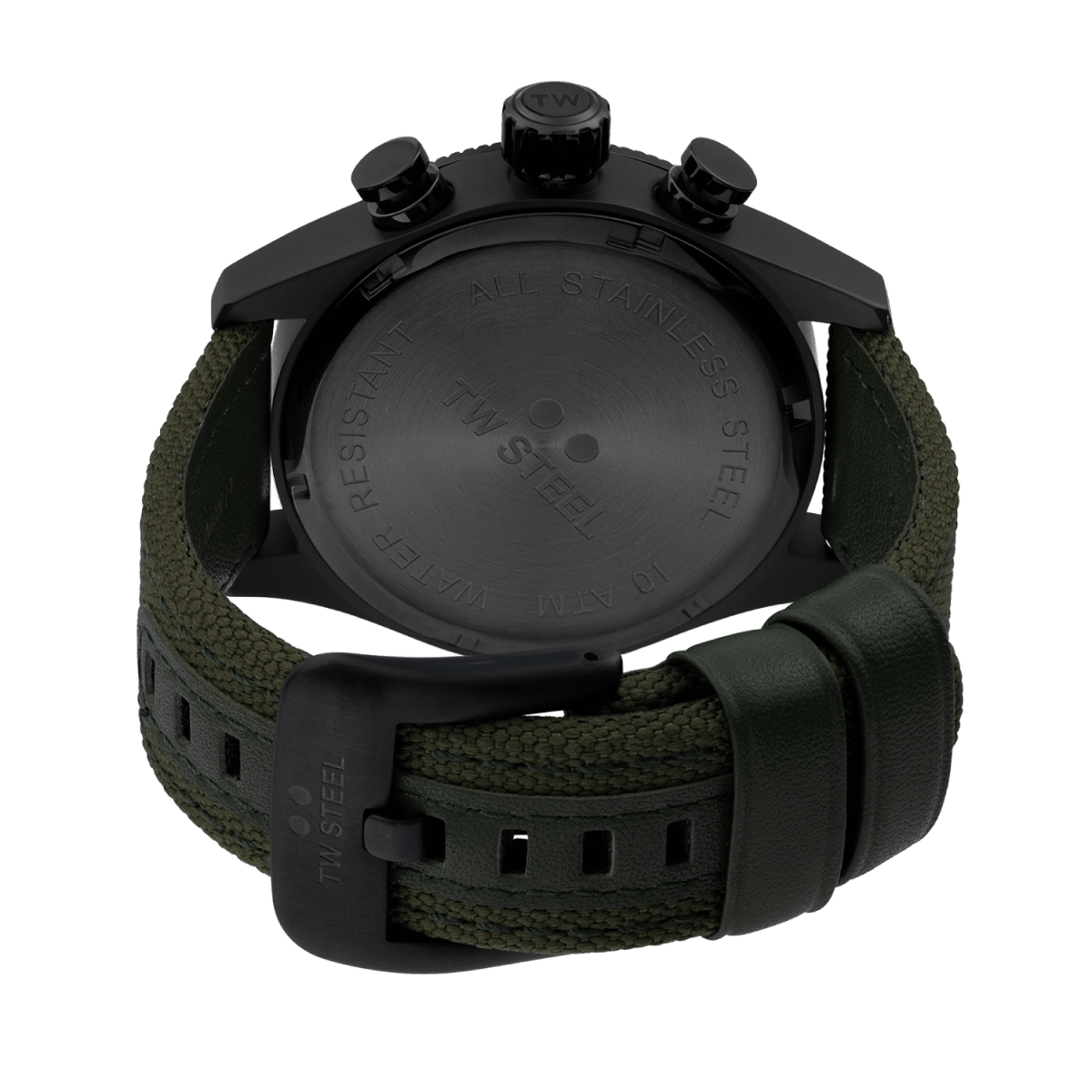TW Steel Volante Dark Grey Dial and Dark Green Leather Strap 48mm Men's Watch | VS112 | TIME Watches