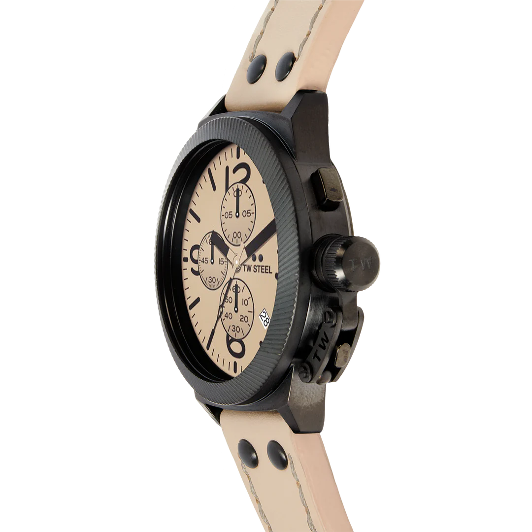 TW Steel Beige Black Chrono Men's Watch | CS117