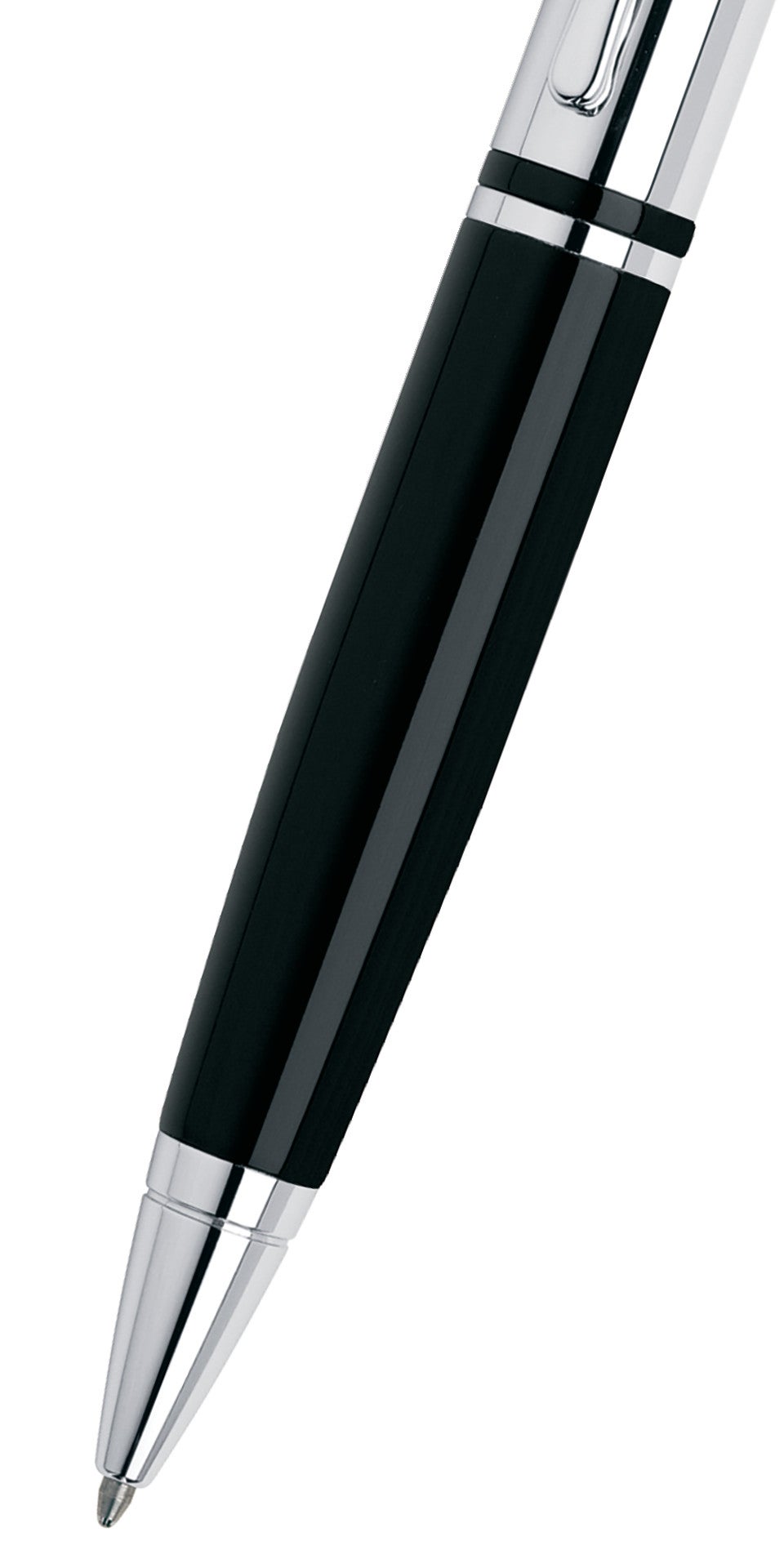 CROSS Calais Chrome & Black Lacquer Ballpoint Pen | AT0112-2