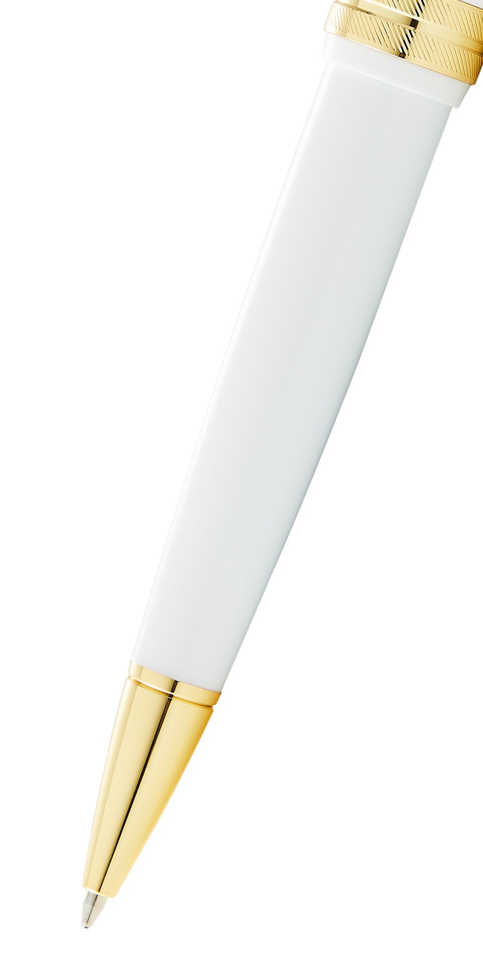 CROSS Bailey Light Polished White Resin and Gold Tone Ballpoint Pen | AT0742-10