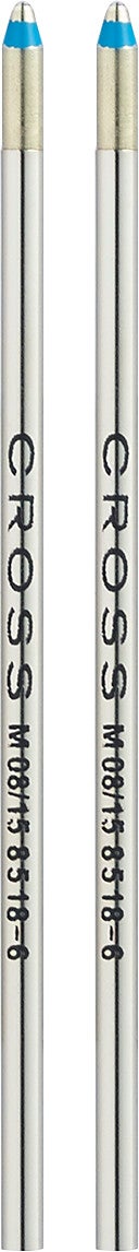 CROSS Mini Ballpoint Pen Refill - Blue - Medium - Dual Pack | 8518-6