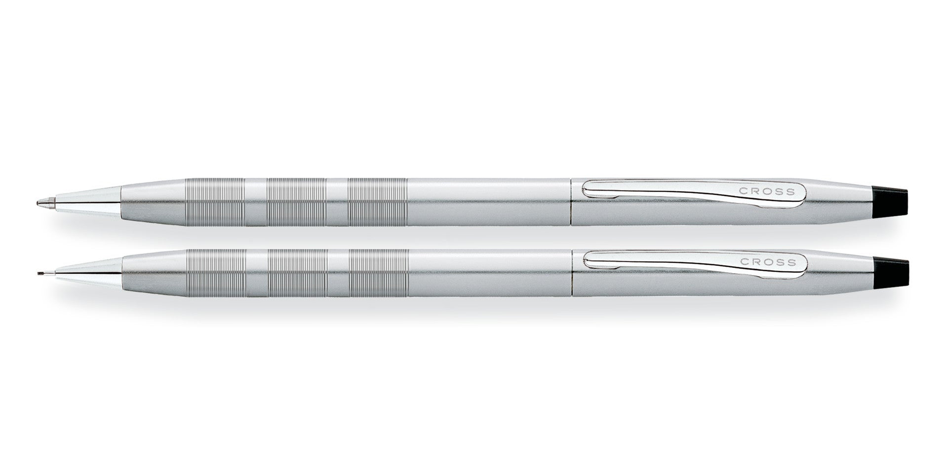 CROSS Classic Century Satin Chrome Ballpoint Pen & 0.7MM Pencil Set | AT0081-14