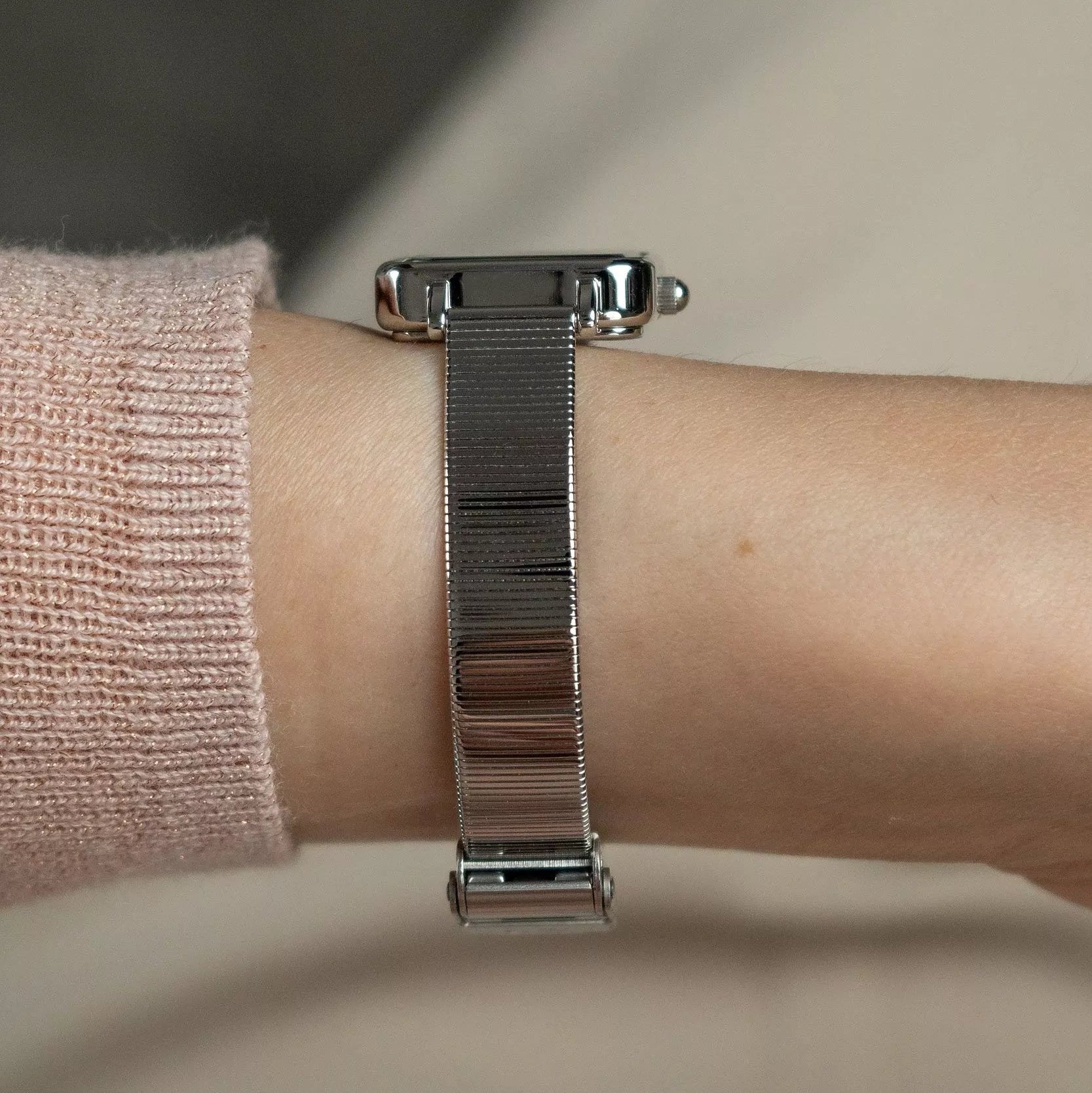 Daniel Wellington Quadro Studio Silver Black dial Women's Watch | DW00100522