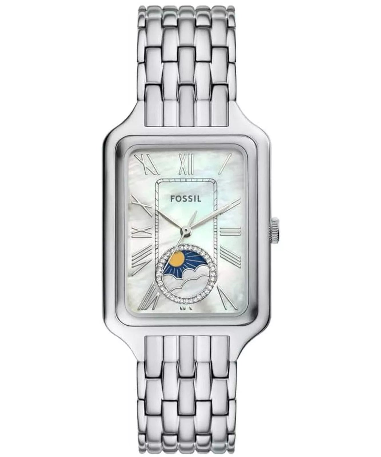 Fossil Raquel Sun Moon Multifunction Stainless Steel Women's Dress Watch | ES5400