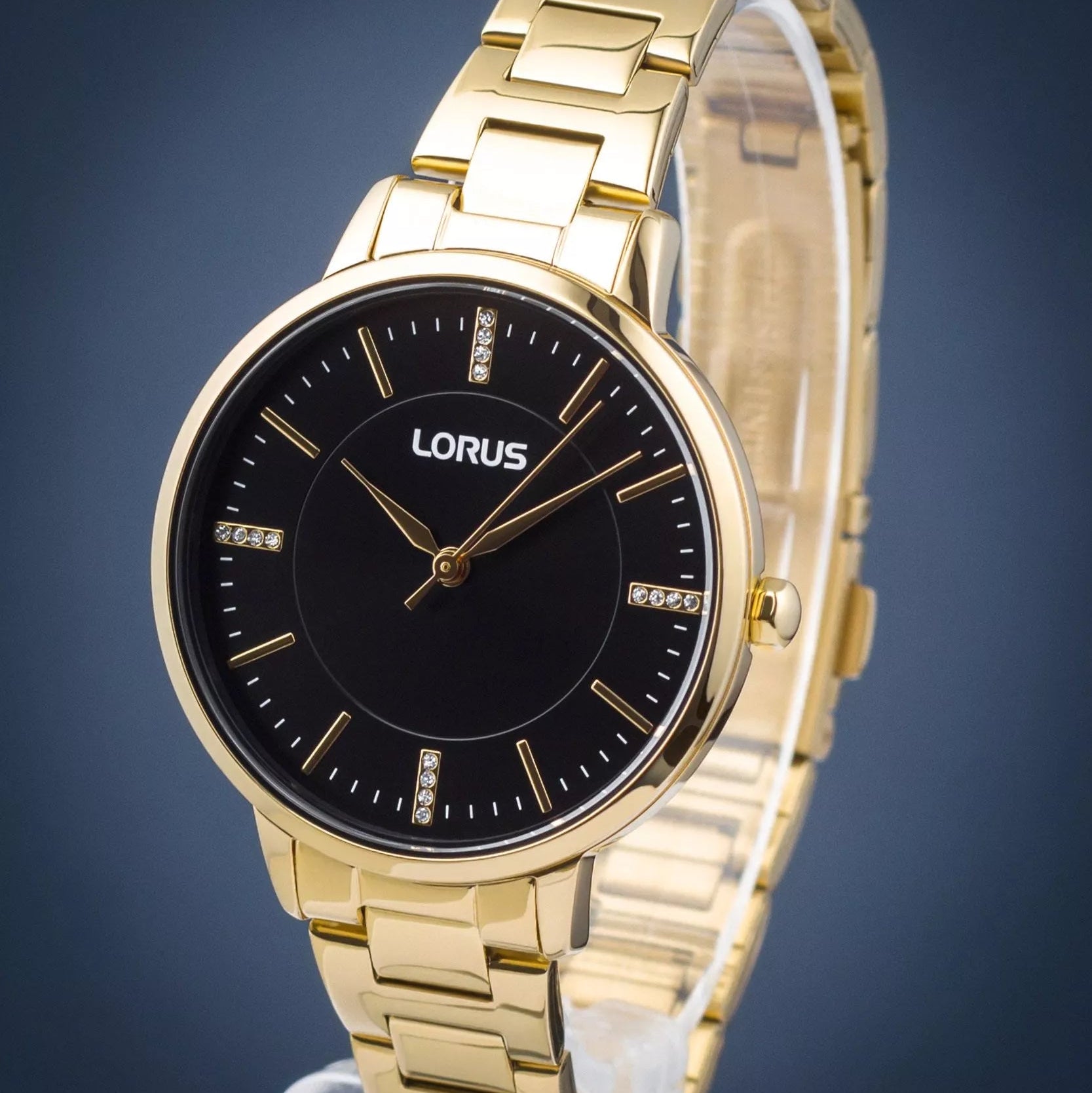 Lorus Black Sunray Dial Woman's Watch | RG254WX9