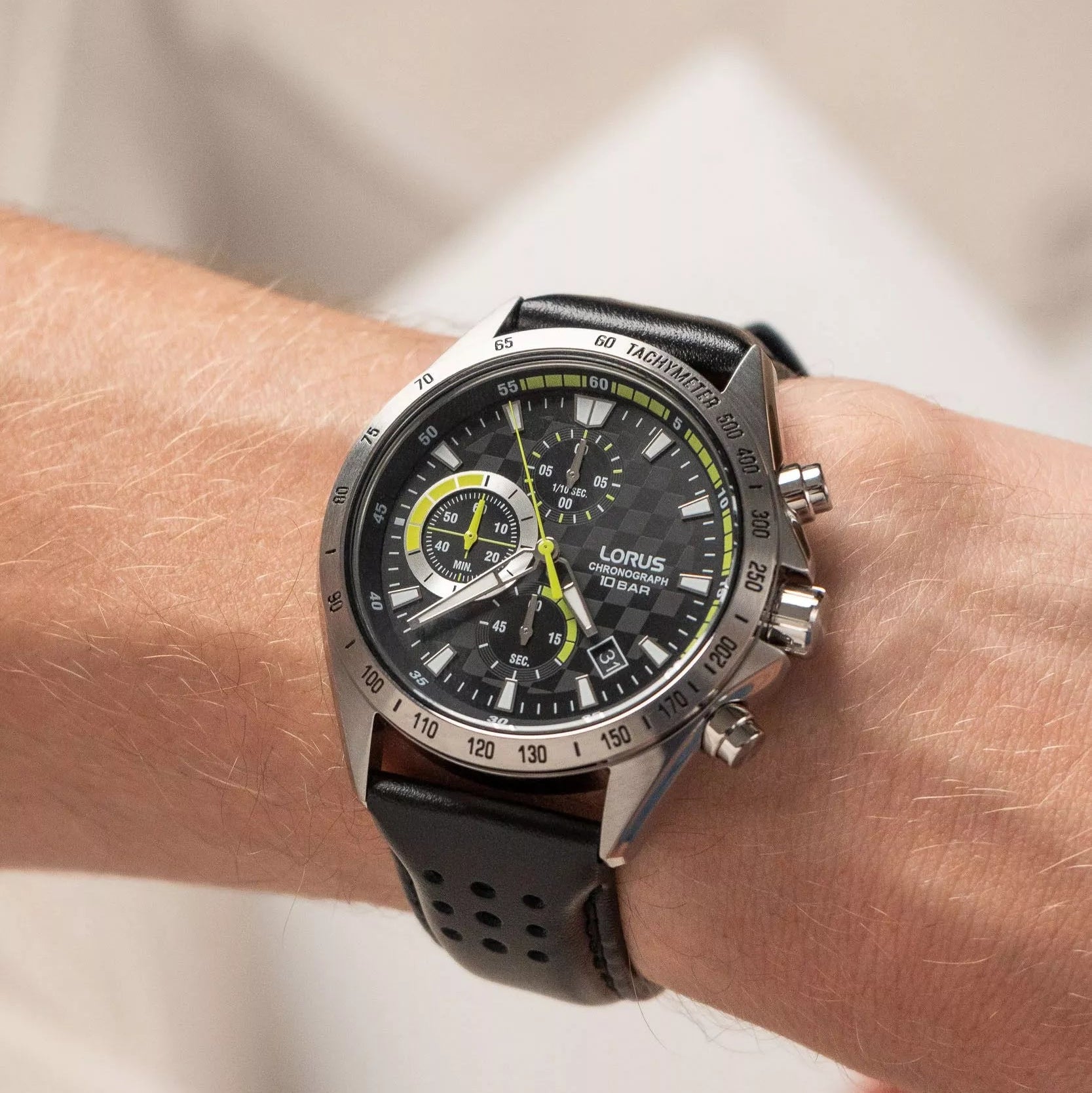 Lorus Black Sunray Dial Sports Men's Watch | RM315JX9