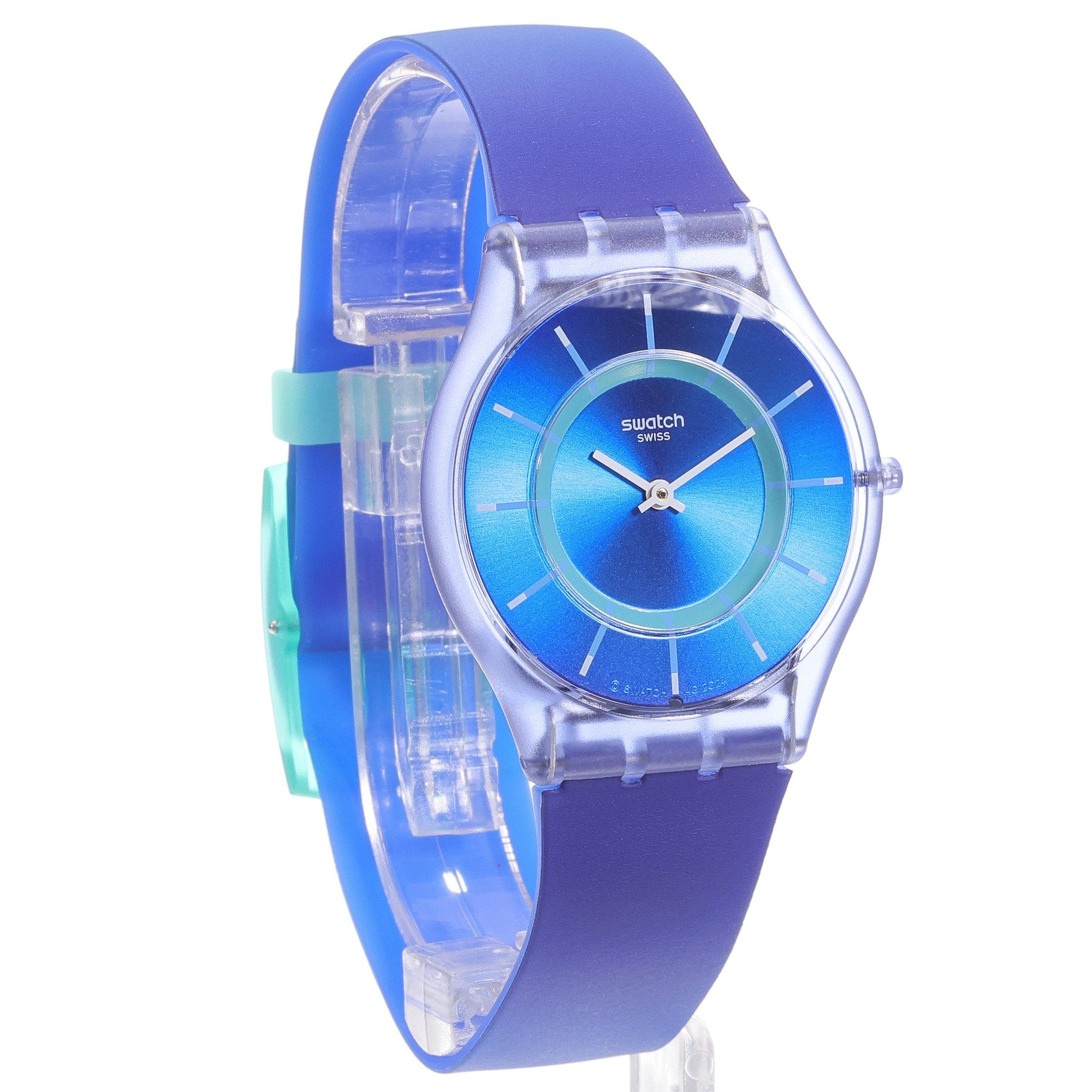 Swatch Jammy Grape Dream Blue Dial and Rubber Strap Unisex Watch | SS08I100