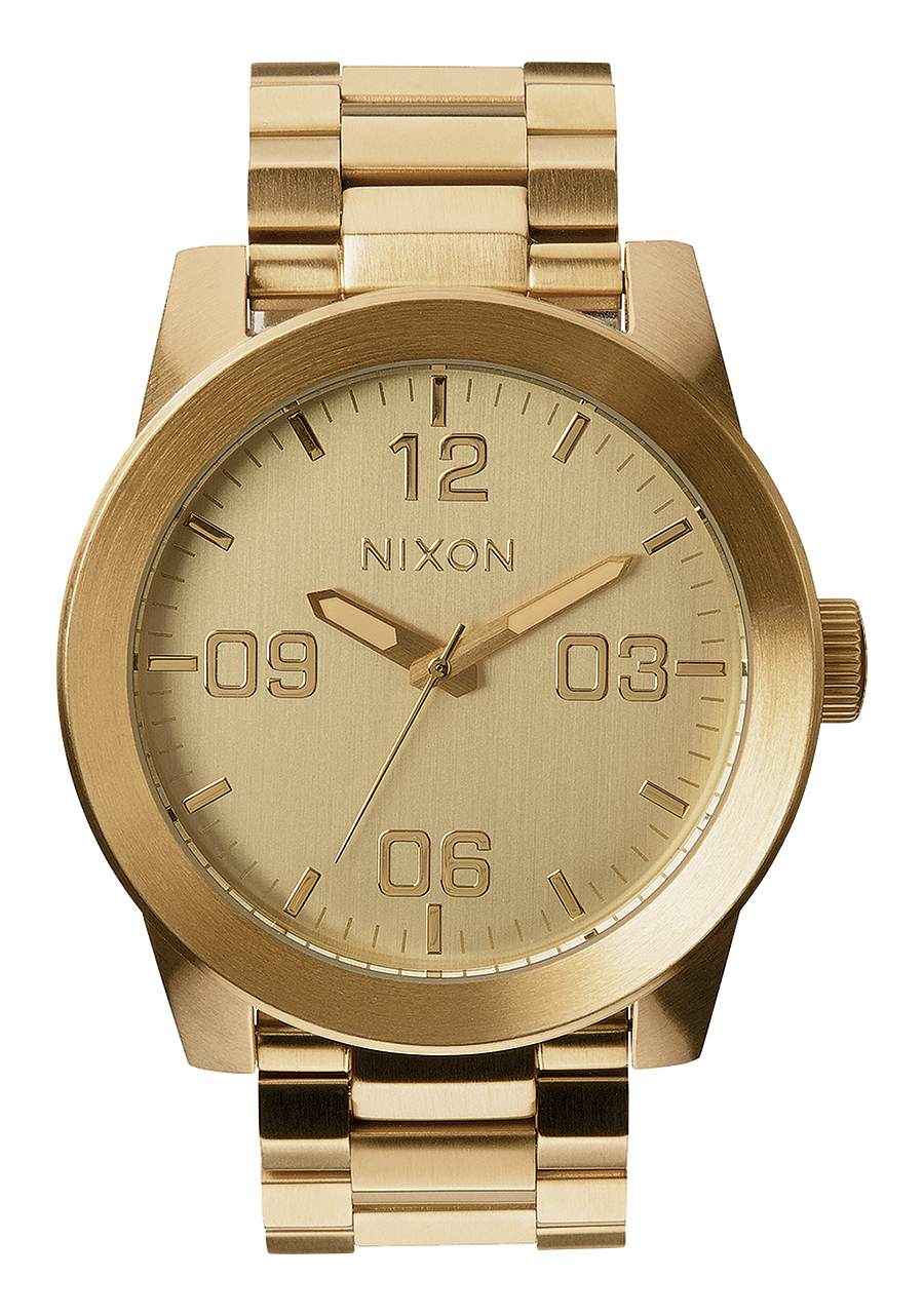 NIXON Corporal Stainless Steel Gold Dial and Gold Steel Bracelet
