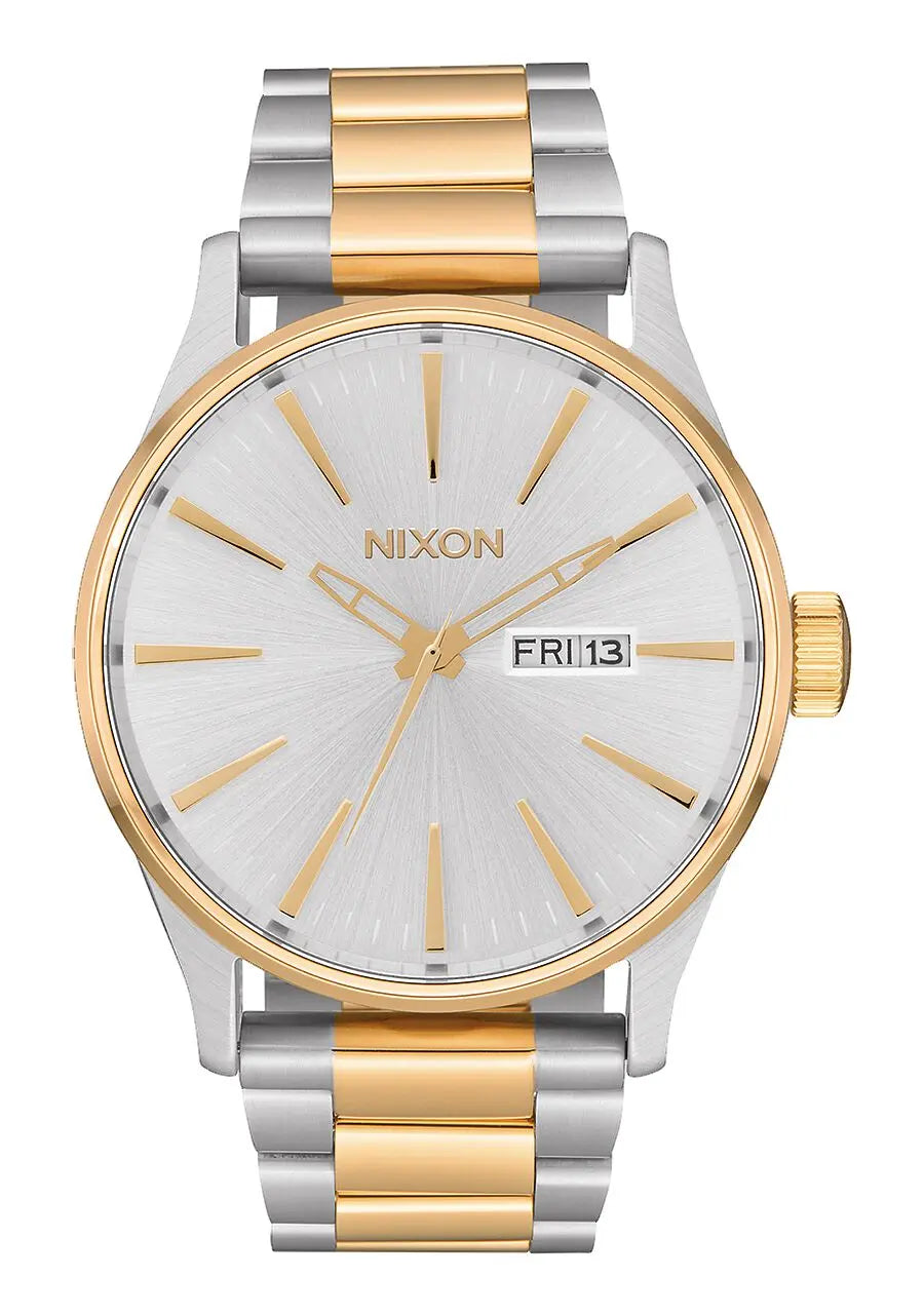 NIXON Sentry Stainless Steel Black Dial and Black Steel Bracelet 42mm Men's Watch | A3561041 - 00 | TIME Watches