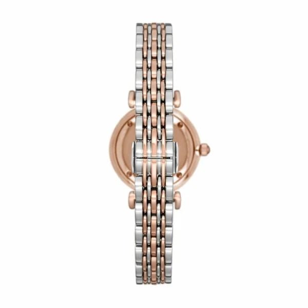 Armani Women's Gianni T-Bar Rose Gold Round Stainless Steel Watch AR11223 | Time Watch Specialists