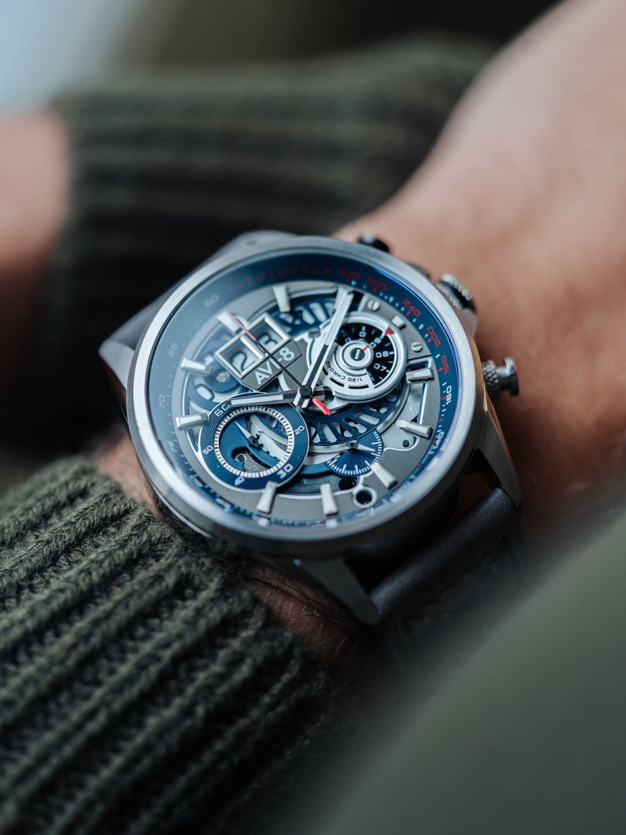 AVI - 8 Hawker Harrier Matador Chronograph Marine Grey Men's Watch | AV - 4065 - 04 | TIME Watches