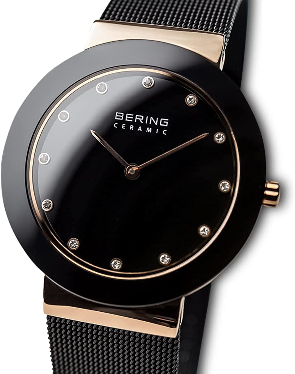 BERING Ceramic Polished Rose Gold Women's Watch | 11435-166 | Time Watch Specialists