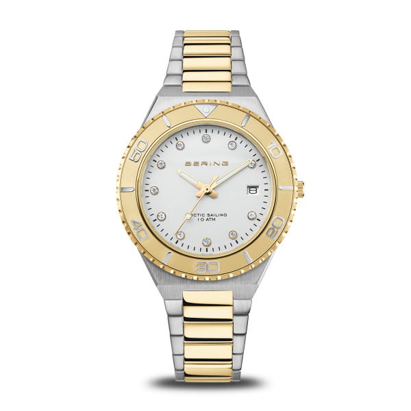 Bering Classic Polished/brushed Silver/Gold Women's Watch | 18936-710 | Time Watch Specialists