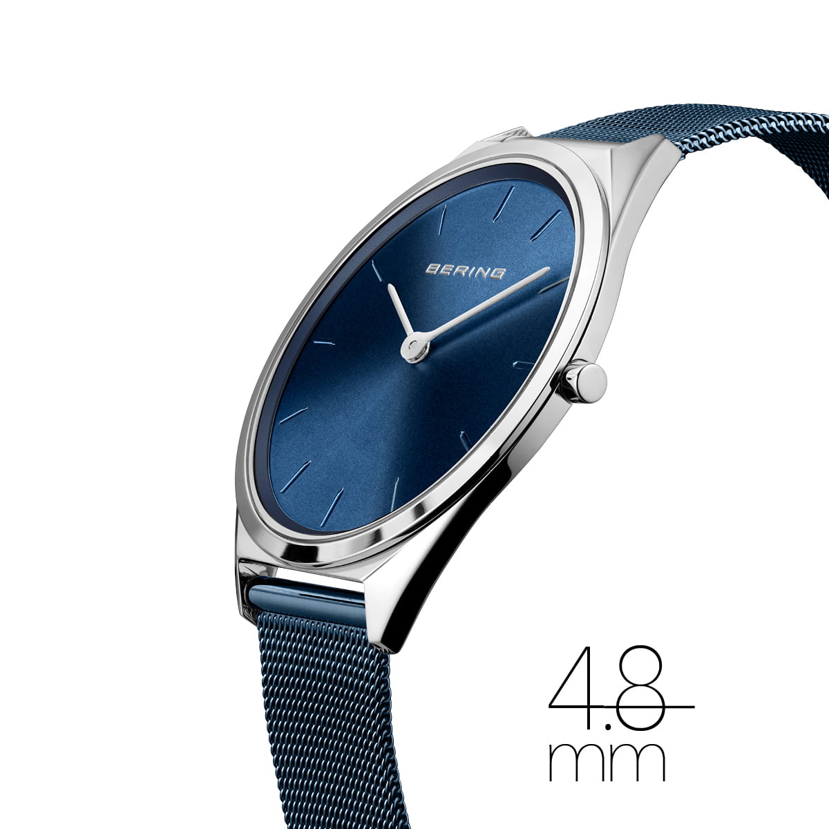 BERING Ultra Slim Polished Silver Unisex Watch - 17039-307 | Time Watch Specialists