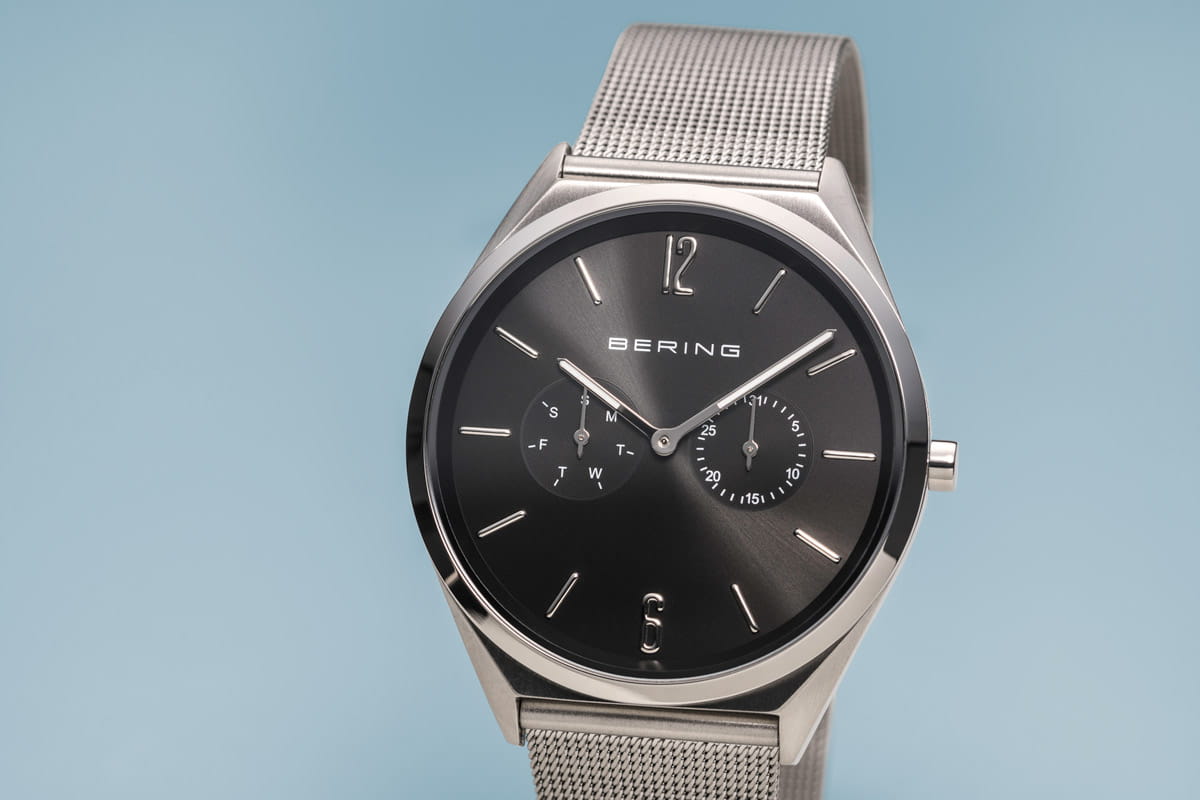 BERING Ultra Slim Polished/Brushed Silver Unisex Watch -17140-002 | Time Watch Specialists