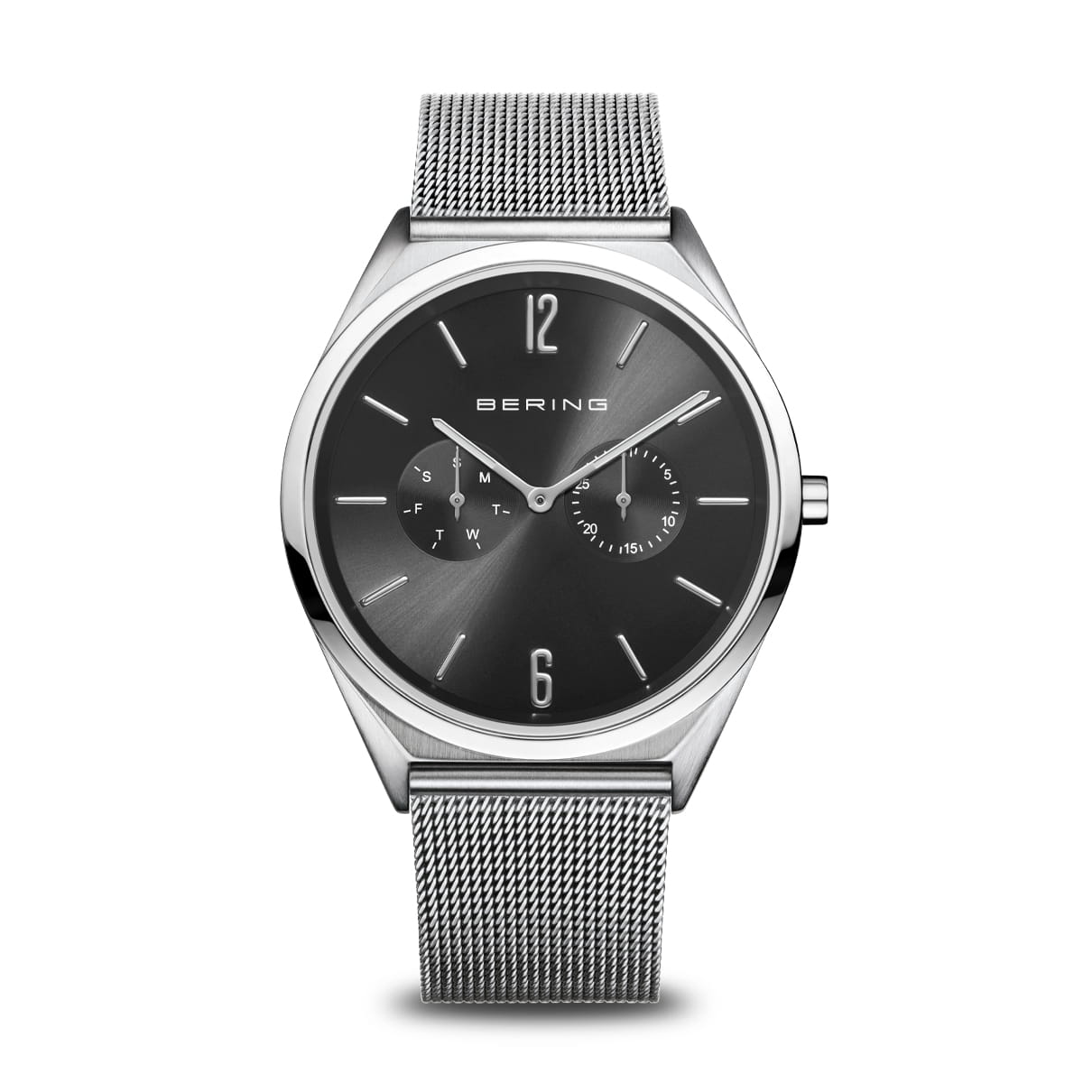 BERING Ultra Slim Polished/Brushed Silver Unisex Watch -17140-002 | Time Watch Specialists