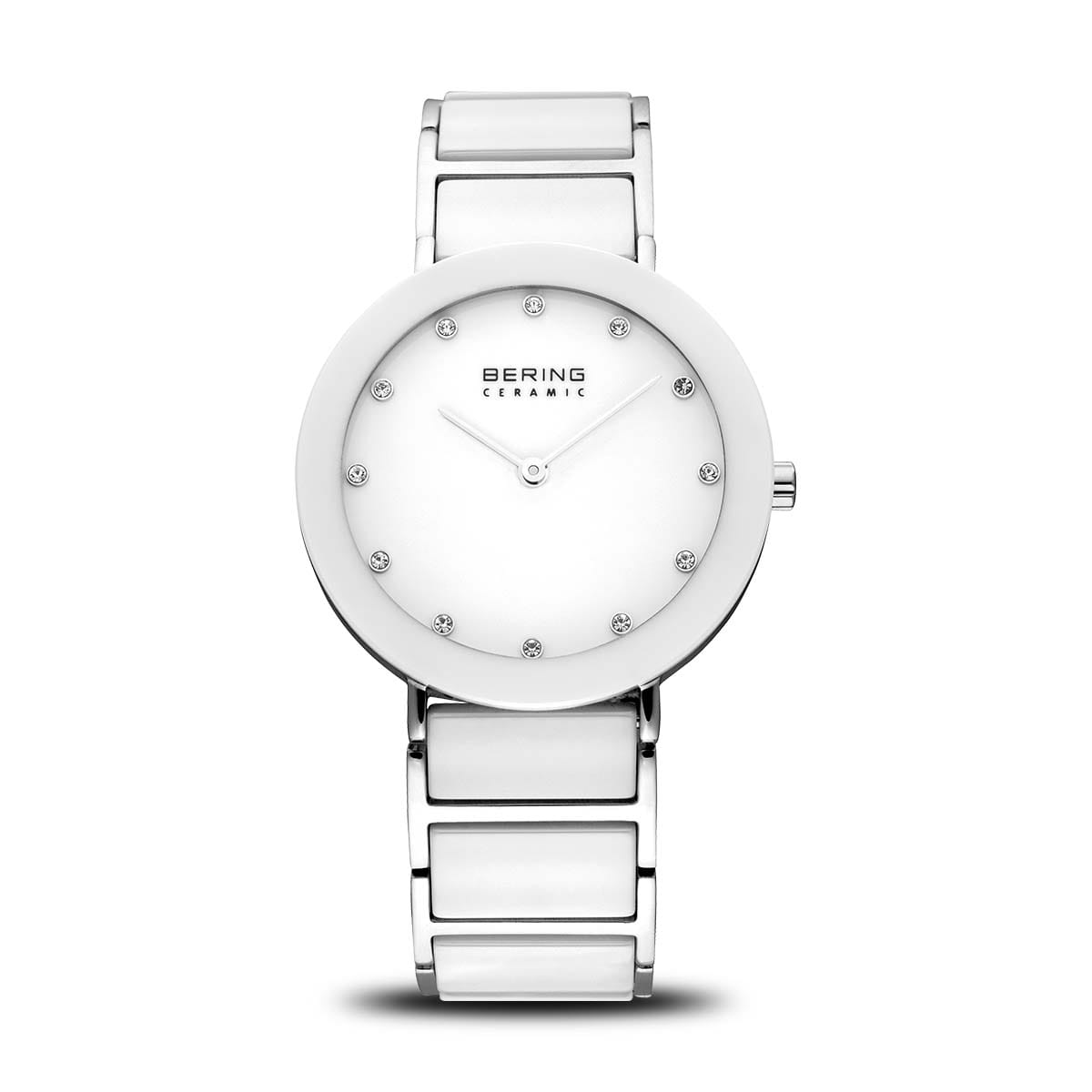 Bering White Ceramic and Silver Women's Watch | 11435-754 | Time Watch Specialists