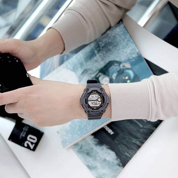 CASIO Digital Sporty Grey Resin Men's Watch - WS-1300H-8AVDF | Time Watch Specialists