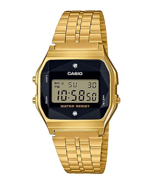 CASIO Digital Vintage Stainless Steel Unisex Watch - A159W | Time Watch Specialists
