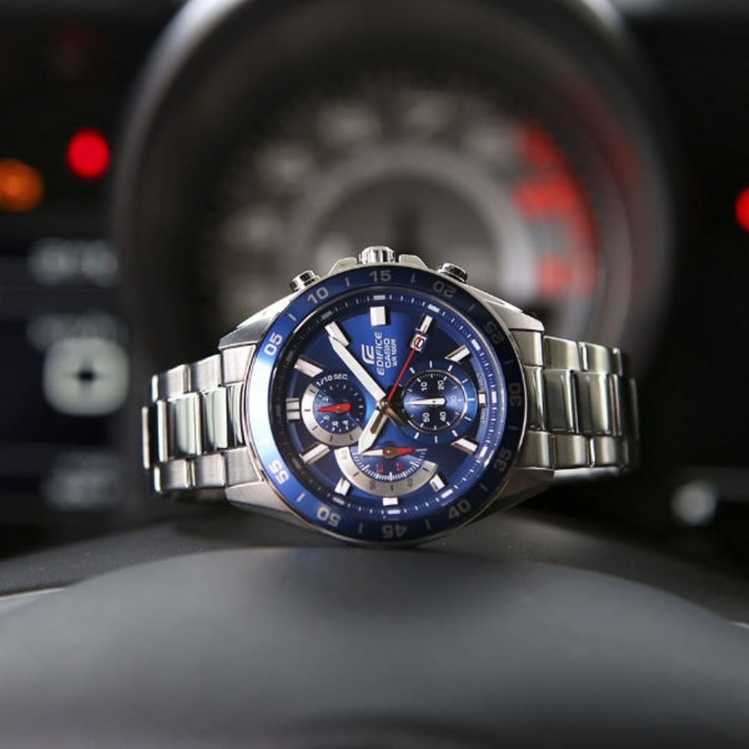 CASIO Edifice Chronograph 100m Standard Men's Watch | EFV - 550D - 2AVUDF | TIME Watches