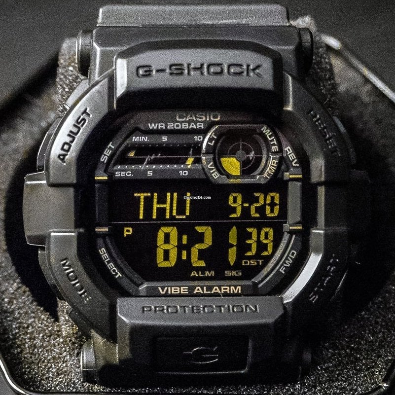 Casio G - Shock 200M Digital Quartz Black Resin Men's Watch Watch | GD - 350 - 1BDR | TIME Watches