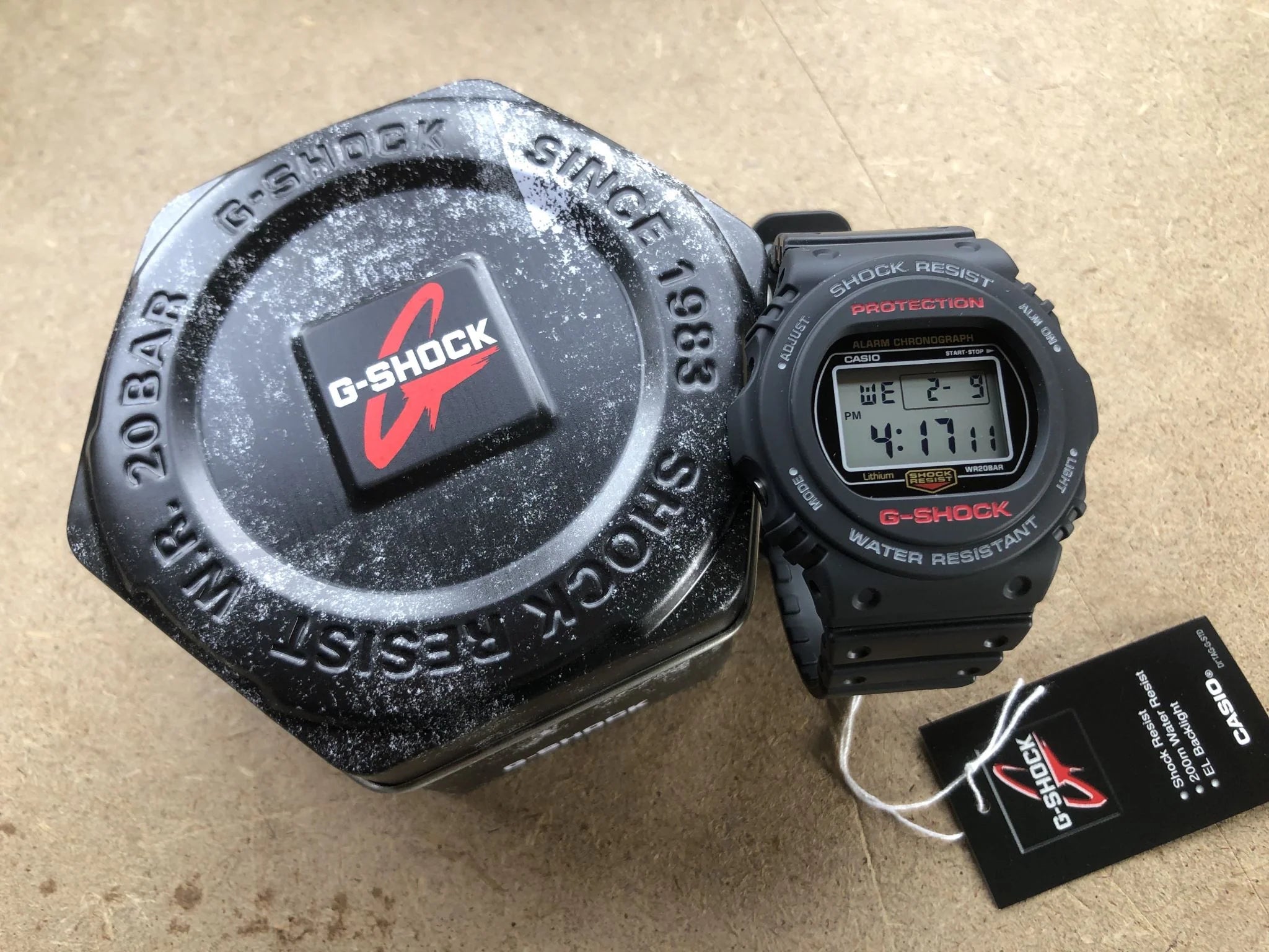 CASIO G - Shock Digital Quartz Black Resin Mens Watch | DW - 5750E - 1DR | TIME Watches
