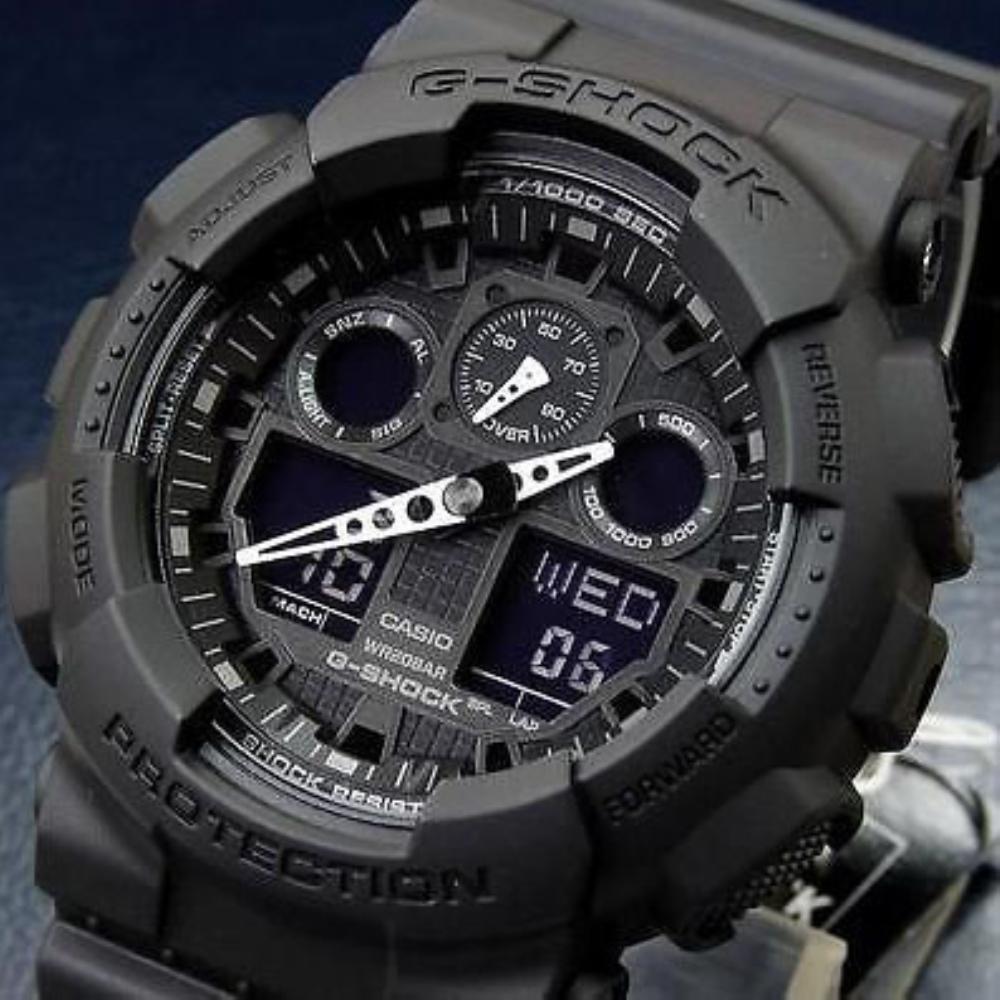 CASIO G-Shock Digital Quartz Resin Mens Watch - GA-100 Series | Time Watch Specialists