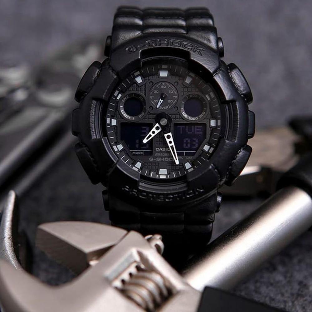 CASIO G-Shock Digital Quartz Resin Mens Watch - GA-100 Series | Time Watch Specialists