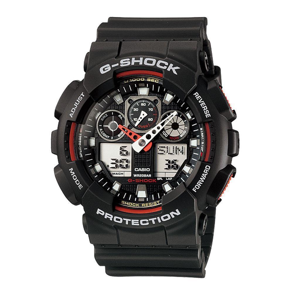CASIO G-Shock Digital Quartz Resin Mens Watch - GA-100 Series | Time Watch Specialists