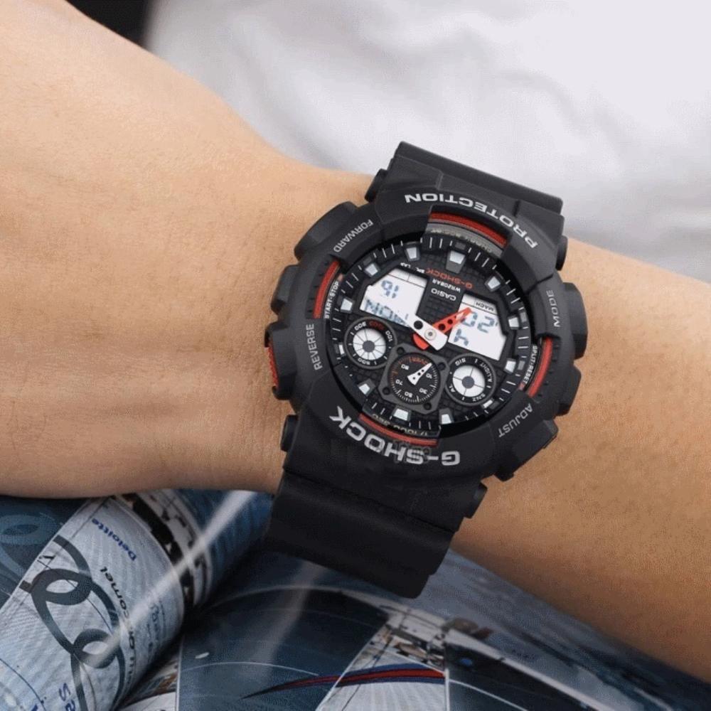 CASIO G-Shock Digital Quartz Resin Mens Watch - GA-100 Series | Time Watch Specialists