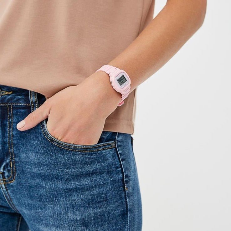 Casio Square Pink Digital Women's Watch | LA-20WH-4A1DF | Time Watch Specialists