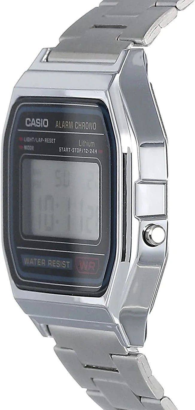 Casio Stainless Steel Digital Men's Watch | A158WA-1DF | Time Watch Specialists