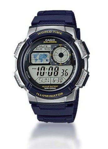 CASIO World Time Sports Digital Men's Watch - AE-1000W-2AVDF | Time Watch Specialists