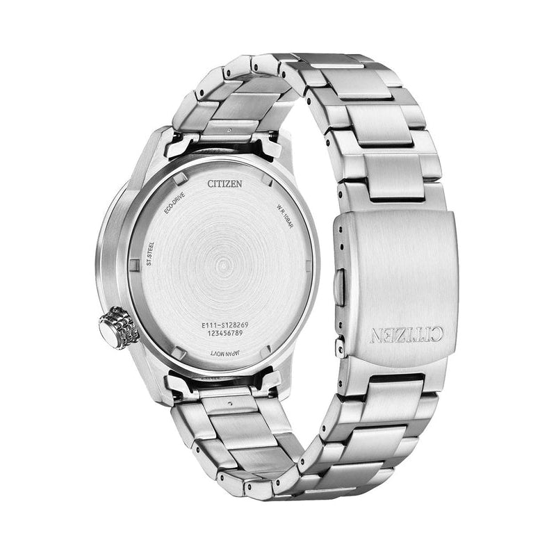 Citizen Eco-Drive Aviator-style Green Dial Stainless Steel Watch | Time Watch Specialists