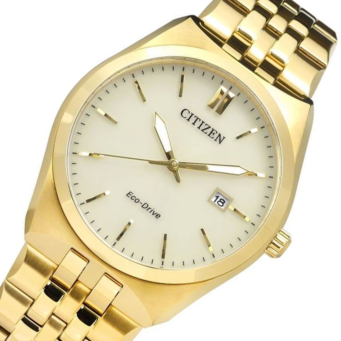 Citizen Eco - Drive Champagne Gold Stainless Steel Men's Watch | BM7332 - 61P | TIME Watches