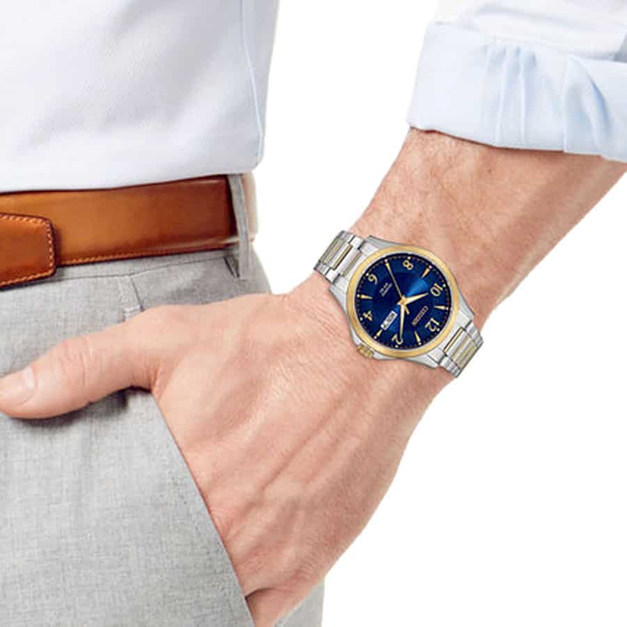 Citizen Quartz Classic Stainless Steel Two Tone Mens Dress Watch | BF2005-54L | Time Watch Specialists